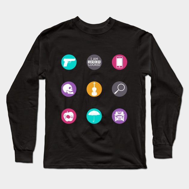 Sherlock Items Long Sleeve T-Shirt by sophiefry